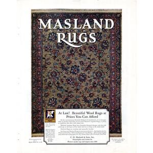 Masland Rugs / Ivory Soap Advertisement 1925 Home Decor Health Beauty Full Color